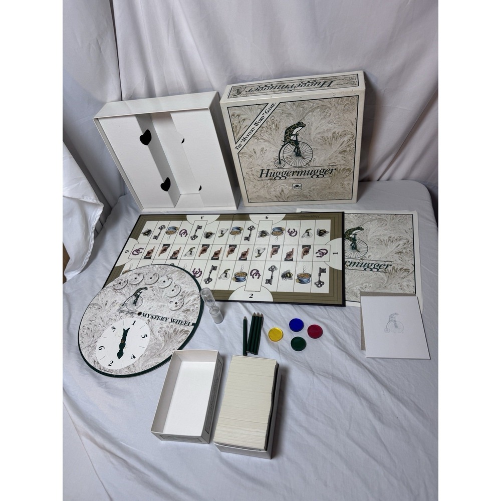 1989 Huggermugger Board Game - The Mystery-Word Game Complete